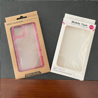 Boîte d'emballage pour étui de téléphone portable Flip Cover Electronics Packaging Box Design Kraft Paper Box for Phone Case