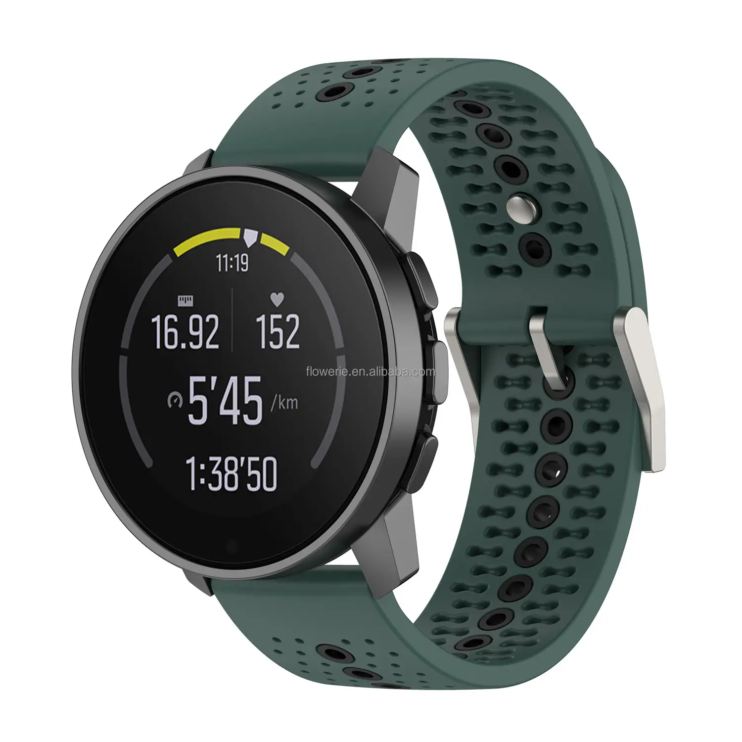 Handodo for Suunto 9 smart watch official same strap color hole silicone sports wristband