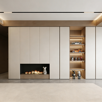 Armoires de rangement modulaires modernes en bois massif personnalisées pour salon - Écologiques et durables - Vente directe d'usine et vente en gros