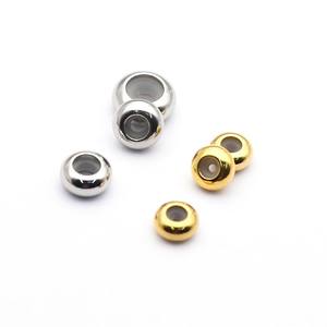 Aanpassen Verschillende Specificaties Rvs Plated Goud Slider Kralen Verstelbare Armband Sieraden Spacer Kralen - Product Image 3