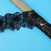 AFFNINTY ruban de dentelle brodé personnalisé Organza perlé garniture de dentelle noire pour robe de mariée voile jupe décoration de vêtements