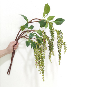 mềm mại cảm giác Nhân Tạo Treo thực vật Mỹ pokeweed bất động cảm ứng <span class=keywords><strong>phytolacca</strong></span> treo cây nhân tạo thực vật trang trí đám cưới - Product Image 5