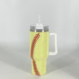 Bán Buôn 40Oz Phích Cốc Thiết Kế Mới Kim Cương Ngọc Trai Tùy Chỉnh Sáng Bóng Rhinestone Xe Cốc Cổ Điển Hot Ưu đãi Giá - Product Image 5