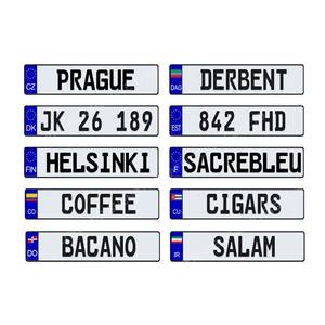 <span class=keywords><strong>Plaque</strong></span> d'immatriculation personnalisée avec logo et numéro <span class=keywords><strong>de</strong></span> sécurité - Product Image 3