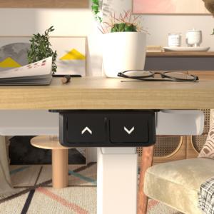 Mesa auxiliar eléctrica con estructura tipo C, muebles económicos para el hogar, mesa auxiliar eléctrica movible ajustable sobre Escritorio de cama - Product Image 6