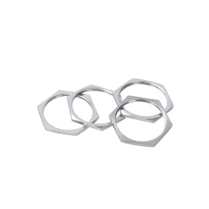 Purui Hexagonal <b>Thin</b> Nut Metric Polished High Precision For Lathe Machining - Product Image 1
