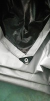 Bâche de protection robuste 180 g/m² imperméable, anti-UV, coupe-vent, enduite, écologique en PE pour camions et voitures