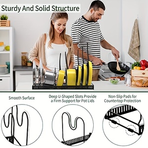 Séparateurs extensibles en métal pour le <span class=keywords><strong>rangement</strong></span> des bols à vaisselle dans les armoires, 1 pièce - Product Image 5