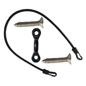 Corde élastique de 50 cm avec crochet et vis en acier inoxydable pour réparation et remplacement - Product Image 2