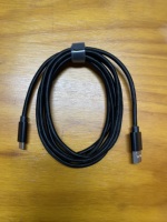 Cable de Carga Rápida y Datos USB2.0 de Nailon Trenzado de 15W 3A y 2m, de Tipo A a Tipo C, para Android y iPhone