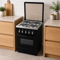 Fourneau électrique intégré en acier inoxydable haute puissance, personnalisable pour marque, avec grille de cuisson à convection et four