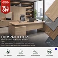 Panneau HPL compact ignifuge classe B1, stratifié phénolique 12 mm, résistant à la chaleur, pour bâtiments commerciaux et intérieurs publics
