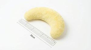 Custom Crescent <b>Cat</b> <b>Plush</b> Dog Toy Soft Curved Squeaky Chew Toy Set for OEM ODM Pet Brand Wholesale Supply - Product Image 1