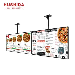 32 43 50 55 Zoll 10 mm Slim Design Werbung Display LCD-Bildschirm Menü Restaurant Display Menü Bildschirm für Marketing