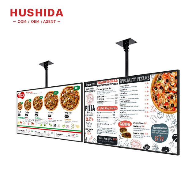 32 43 50 55inch 10 mm Slim Design Advertising Display Lcd Screen Menu Restaurant Display Menu Screen for Marketing