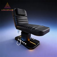 Table de beauté multi-positions avec dossier réglable, conception ergonomique pour un confort client ultime en massage et en esthétique