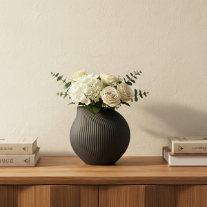 <span class=keywords><strong>Vaso</strong></span> in Porcellana YBH Eco-Friendly, Opaco, Moderno, Nordico, Minimalista, Creativo, a Strisce, per Centrotavola Matrimoniale e Decorazione Casa - Product Image 4