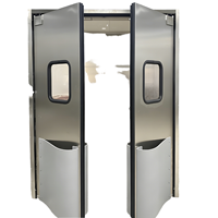 Porte industrielle à ouverture plate en alliage d'aluminium léger, résistant à la corrosion, certifiée CE, design moderne, idéale pour les salles de sport