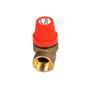 1/2 3/4 inch Brass air pressure safety relief valve for boiler steam