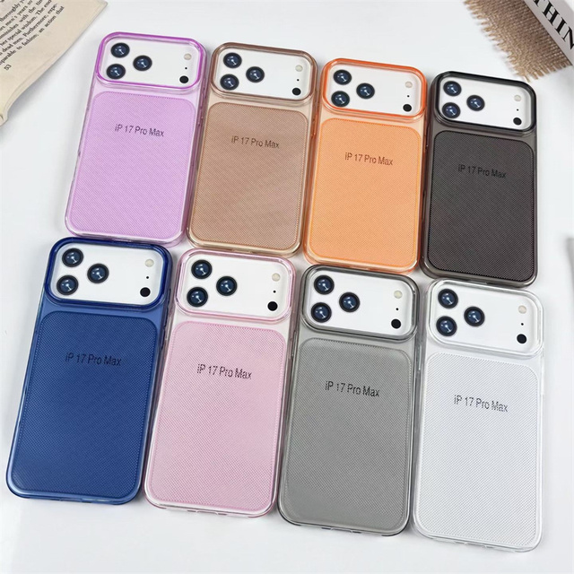 New Blue Color for iPhone 18/18 Pro/18 Pro Max Clear Dot Pattern Hard PC Shell Shockproof Protective Mobile Phone Case