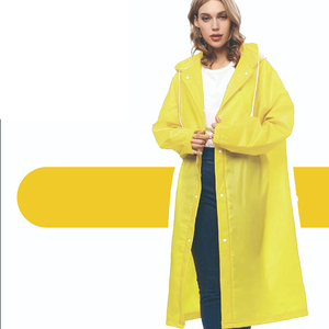 Poncho <span class=keywords><strong>imperméable</strong></span> jaune d'<span class=keywords><strong>été</strong></span> pour <span class=keywords><strong>femme</strong></span>, en plastique recyclé, jetable, pour adulte, idéal pour la moto - Product Image 4