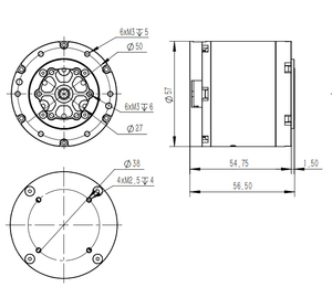 Damiao DM-J4340P-2E 24V Trọng lượng nhẹ động cơ servo với độ chính xác cao Encoder thiết bị truyền động cho cánh tay humanoid Robot - Product Image 5