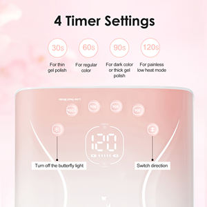 Yaqin Top Ranking OEM/ODM Professional Gel <strong>Nail</strong> Dryer 115W 5200mAh Rechargeable Butterfly Cordless <strong>Uv</strong> Led Light <strong>Lamp</strong> for <strong>Nails</strong> - Product Image 4