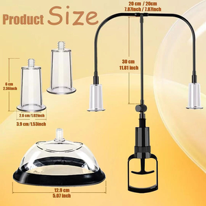 Estimulador de Clítoris, Pezones y Vagina 3 en 1 con Bomba de Vacío - Masajeador de Ampliación con Succión Ajustable, Juguete Sexual BDSM para Mujeres B2B - Product Image 2