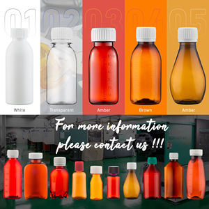 Precio de fábrica de <span class=keywords><strong>100ml</strong></span>, medicina PET, botella de líquido Oral, botella vacía de jarabe para la tos con bucle de seguridad - Product Image 4