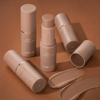 Flacon cosmétique vide de luxe avec logo personnalisé, OEM ODM, conteneur rotatif pour emballage de maquillage (contour, blush, illuminateur)