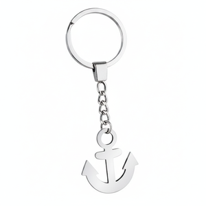 Portachiavi alla Moda in Lega a Forma di Ancora con Stampa UV, Apribottiglie in Ottone, Portachiavi Personalizzabile con Logo - Product Image 2