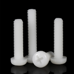Vis à tête cylindrique Phillips en nylon en <span class=keywords><strong>plastique</strong></span> blanc noir métrique M2 M2.5 M3 X 4mm 5mm 6mm 8mm 10mm M4 M5 M6 M8 boulons à tête ronde croisés - Product Image 3