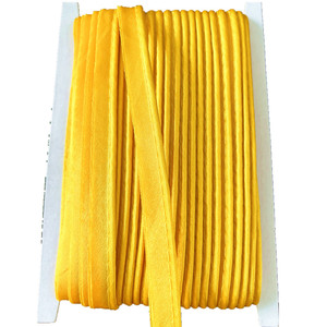 Cordón de ribete de satén blanco sedoso para decoración de bordes de prendas, cordón de ribete personalizado - Product Image 4