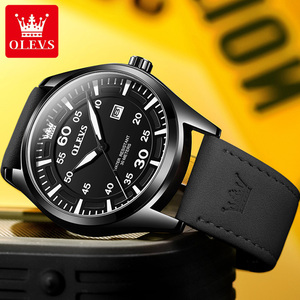 Reloj de Hombre de Moda, Económico, Venta Caliente, OEM 9962, Logotipo Personalizado, Relojes Pequeños OEM, Relojes de Pulsera de Cuero de Moda para Hombre - Product Image 4