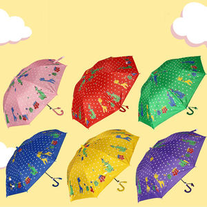 CHUVABAND Parapluie 8K pour enfants de 18 pouces en vente à chaud avec poignée à crochet d'impression numérique animale personnalisée Parapluie droit mignon pour enfants - Product Image 6