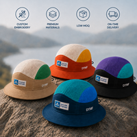 Chapeau Bob Dymf Haute Performance Personnalisé Respirant à Large Bord Réglable avec Patch pour Hommes et Femmes, Idéal pour la Randonnée et le Camping en Extérieur