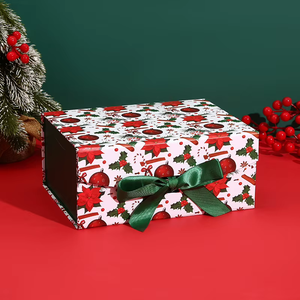 Boîte cadeau personnalisable en carton blanc en forme d'avion à carreaux pour animaux <span class=keywords><strong>de</strong></span> compagnie, jouets, friandises, clochettes, emballage <span class=keywords><strong>de</strong></span> chaussettes <span class=keywords><strong>de</strong></span> Noël, vente en gros - Product Image 3
