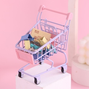 Chariot utilitaire de supermarché, <span class=keywords><strong>mode</strong></span> de rangement de bureau, porte-jouets, mini chariot - Product Image 6