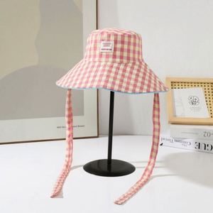 Nouveau Chapeau Bob Femme 2025 à Large Bord à Carreaux pour l'Été – Protection Solaire - Product Image 6