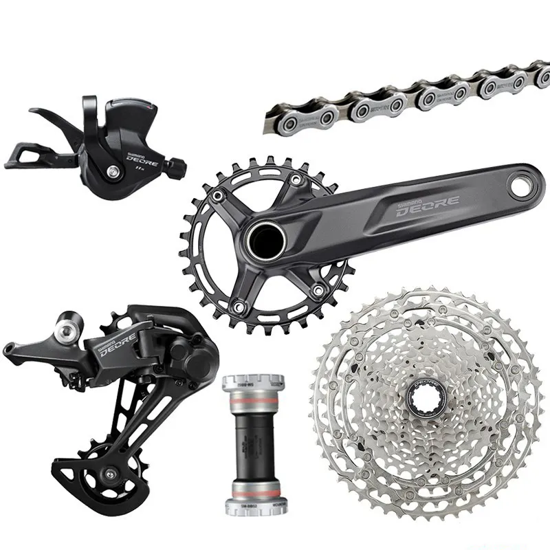 SHIMANO DEORE M5100 LS 2x11 Derailleurs מהירות Groupset MTB אופני הרי 170mm 32T אופניים קבוצת סט