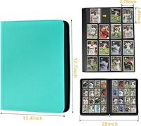 Classeur de cartes à collectionner MIO à chargement latéral 16 pochettes, 1024 cartes, en cuir PU, avec fermeture éclair, pour cartes TCG et de jeux sportifs