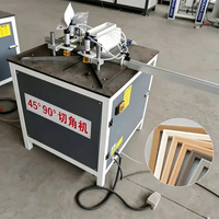 Scie à onglet pneumatique multifonctionnelle à commande facile, 45-90 degrés, pour la découpe de profilés en bois et en PVC
