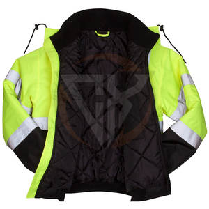 OEM ODM precio al por mayor trabajo seguridad desgaste chaqueta precio de fábrica manga larga Hi Vis trabajo seguridad hombres chaquetas - Product Image 3