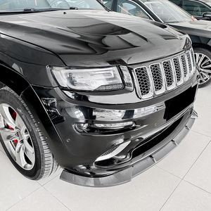 Aileron avant Amp-Z pour Jeep Grand Cherokee SRT8 2012-2016, style tuning, finition noir piano, texture fibre de carbone - Product Image 3