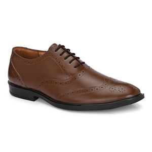 Chaussures Oxford en cuir véritable pour hommes, chaussures habillées classiques pour affaires, en cuir de vache - Product Image 5