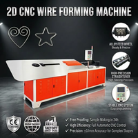 Máquina dobladora automática de alambre de acero con control programable CNC