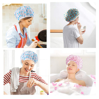 Bonnet de Douche Élastique Mignon de Haute Qualité, Vente en Gros Usine, Imperméable et Réutilisable, pour Femmes, Hommes et Enfants