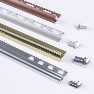 Thiết kế nội thất kim loại cạnh bảo vệ góc tròn phong cách hiện đại trang trí nhôm gạch trang trí hồ sơ góc tròn tường khuôn - Product Image 3