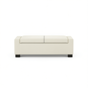 Banco Otomano Rectangular de 50 Pulgadas con Tapa Abatible de Tela, Almacenamiento Oculto, Diseño Moderno, Mueble para Sala de Estar, Dormitorio, Entrada - Product Image 1