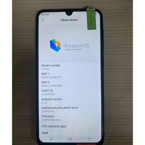 Teléfono Móvil Inteligente vivo Y97 Usado Barato - Pantalla <span class=keywords><strong>de</strong></span> Alta Calidad <span class=keywords><strong>de</strong></span> 6.3 Pulgadas con Resolución <span class=keywords><strong>de</strong></span> 2280x1080, 4 GB <span class=keywords><strong>de</strong></span> RAM, Sistema Operativo Android - Product Image 4